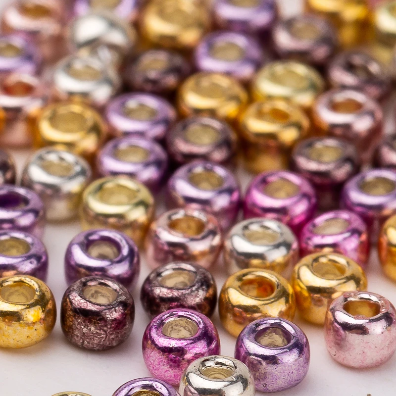 Taidian Toho SeedBeads 11/0 круглый Perline 2 мм Плетение Бисером Mutli Metallc украшения для изготовления аксессуаров 10 г около 1000 шт