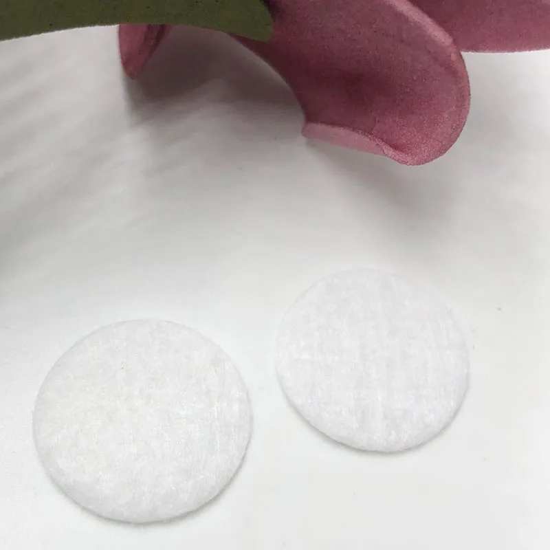 Pack of 50 Black and White Felt Circle Appliques in Various Sizes