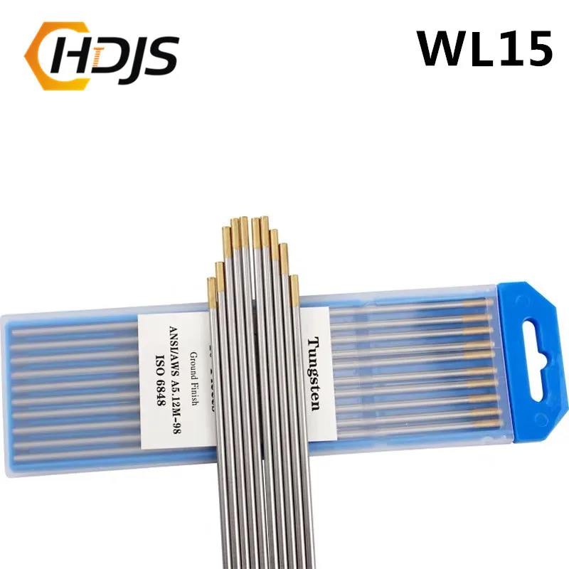 High Quality Gold Code 10pcs 150mm Thorium Tungsten Electrode Tig