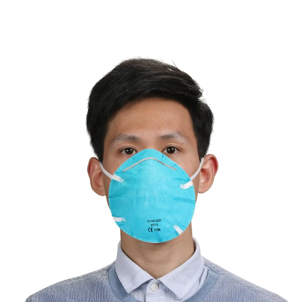 

US Stock 20pcs FFP3 Face Mask Cup Type 4-layer Civilian Masks Dustproof Breathable Respirator Multifunctional Non-woven Mask