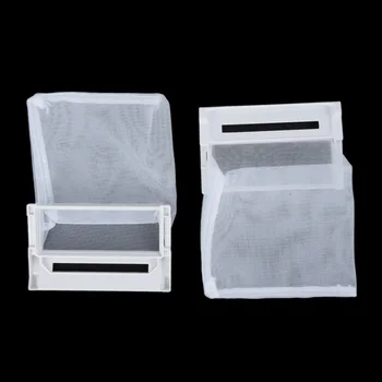 

2pcs Washer Lint Filter Bag Hair Catcher Remover Mesh Removal Wool Floating Pet Fur Laundry Cleaning Mesh Bag for LG WF Series