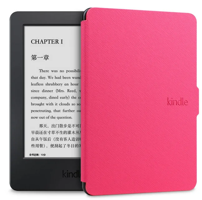 Чехол для amazon kindle paperwhite 1/2/3, ультра тонкий чехол для планшета, 6 дюймов, чехол со сном - Цвет: Rose