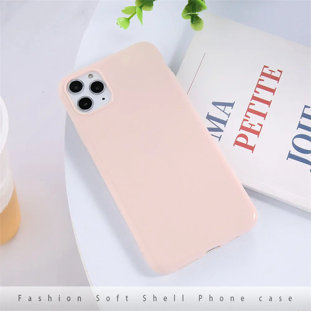 Lovebay, карамельный цвет, чехол для телефона, для iPhone 7, 8, 6, 6s Plus, X, XR, XS, Max, 11 Pro, Твердый Чехол, мягкий ТПУ, силиконовый чехол для iPhone 11
