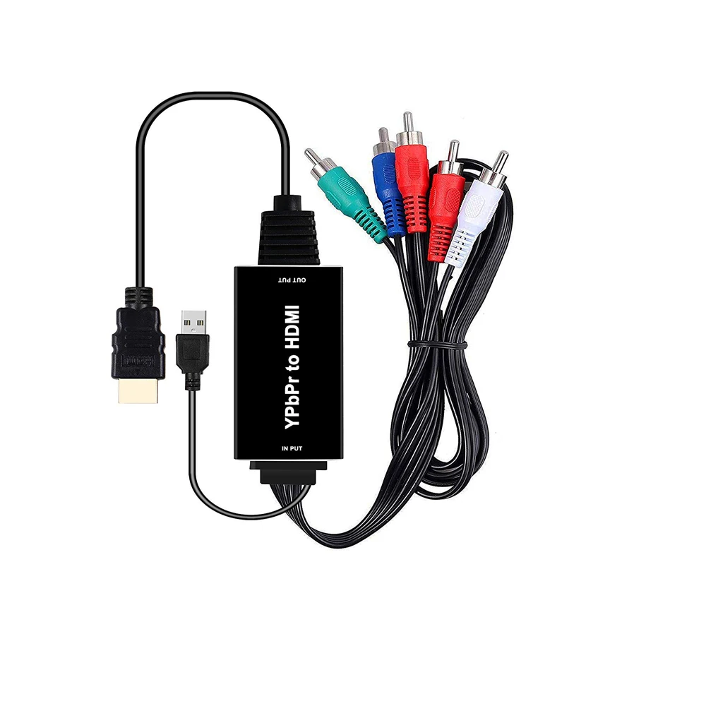 Ruitroliker YPbPr в HDMI компонент преобразователя в HDMI адаптер 1080P 5RCA RGB для видеомагнитофона NGC PS1 XBOX360 wii игры