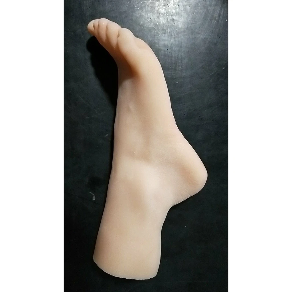 1 Pair Realistic Female Foot Model Tattoo Practice, Nail Art Training Feet Mannequin Foot Model Shoes Sock Jewelry Display Props