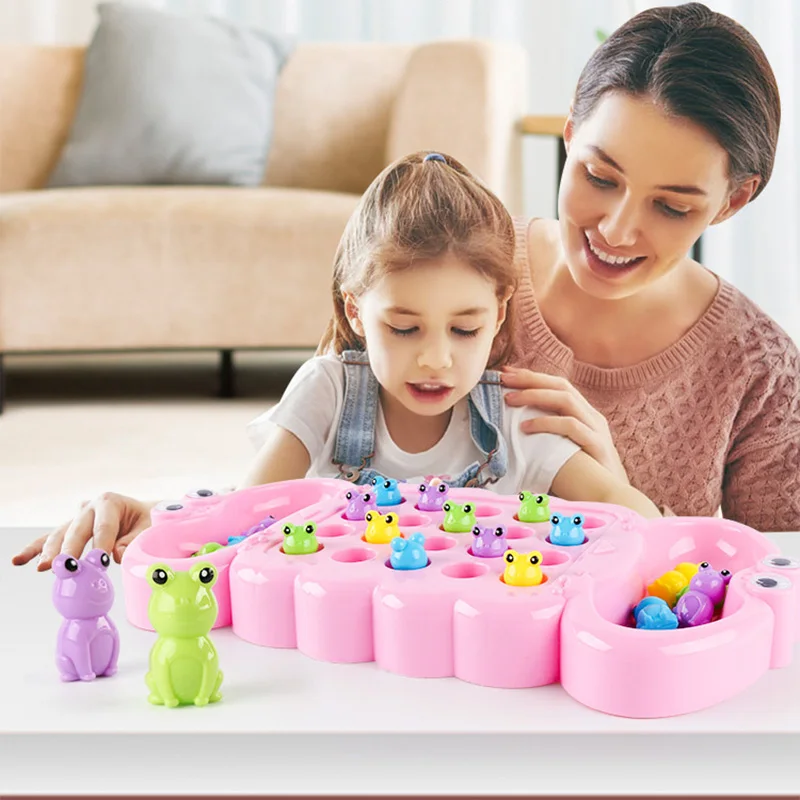  Funny Baby Catch Frog Greedy Beans Early Education Puzzle Parent-child Double Fight Interactive Tab