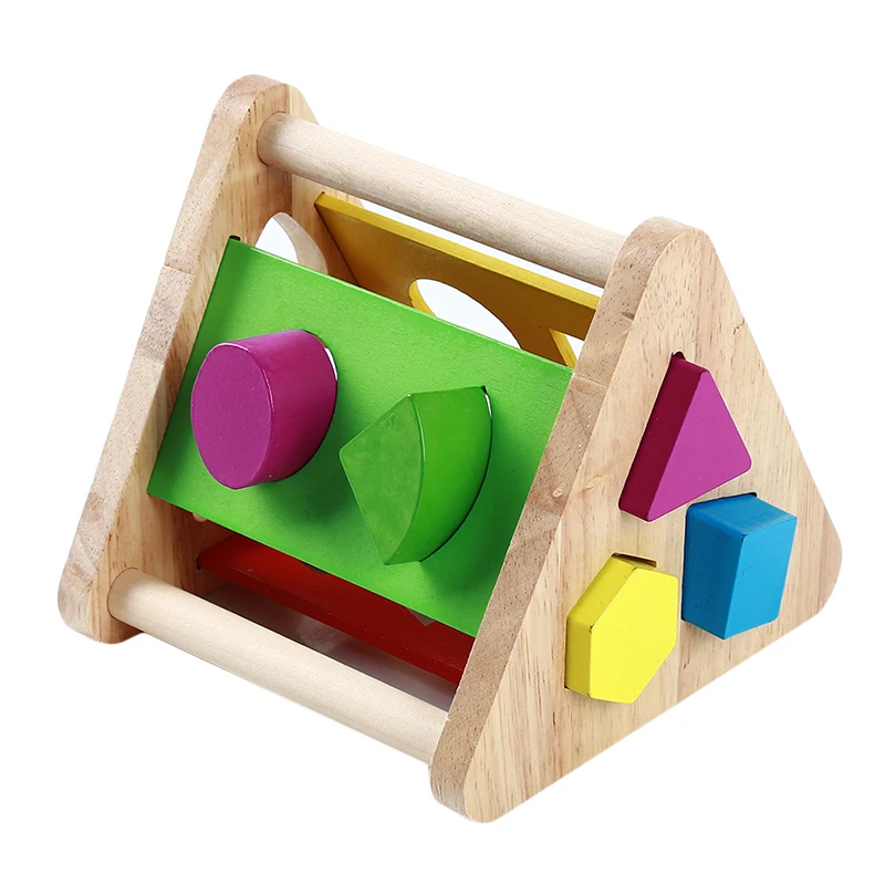 Деревянные Abacus многофункциональные формы, подходящие сундук с сокровищами, развивающие игрушки для детей раннего возраста