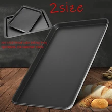 Plateau de cuisson rectangulaire antiadhésif, noir, pour le pain et les gâteaux, à faire soi-même