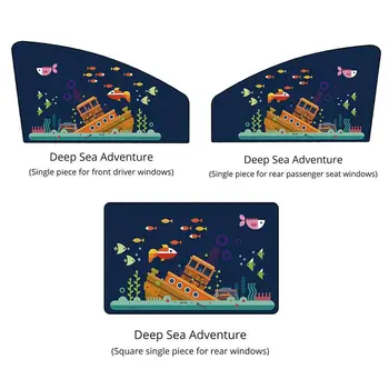 

Fashion Car Curtain Sunscreen Anti-UV Durable Car Sun Block for Waterproof Heat Proof Cartoon for Left Window