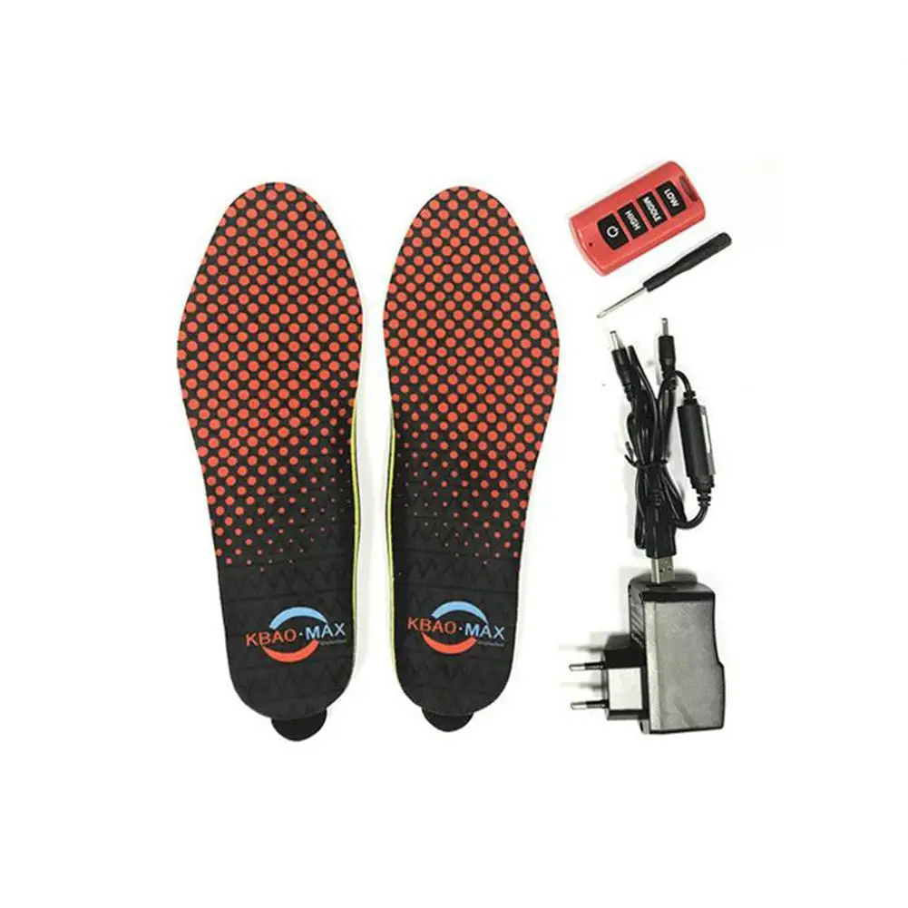 MeterMall Electric Heating Insole Bluetooth Remote Control Heating Insole USB Rechargeable Winter Warm Heating Insoles