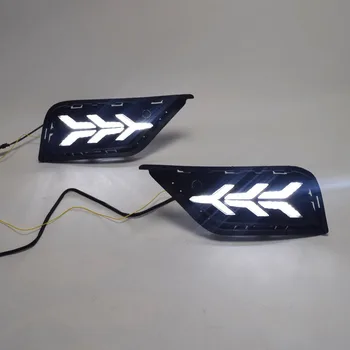 

Suitable for 18-19 Years Volkswagen Way Yue Daytime Running Lamp Modified Streamer Steering Daytime Running Lamp Front Fog Lamp