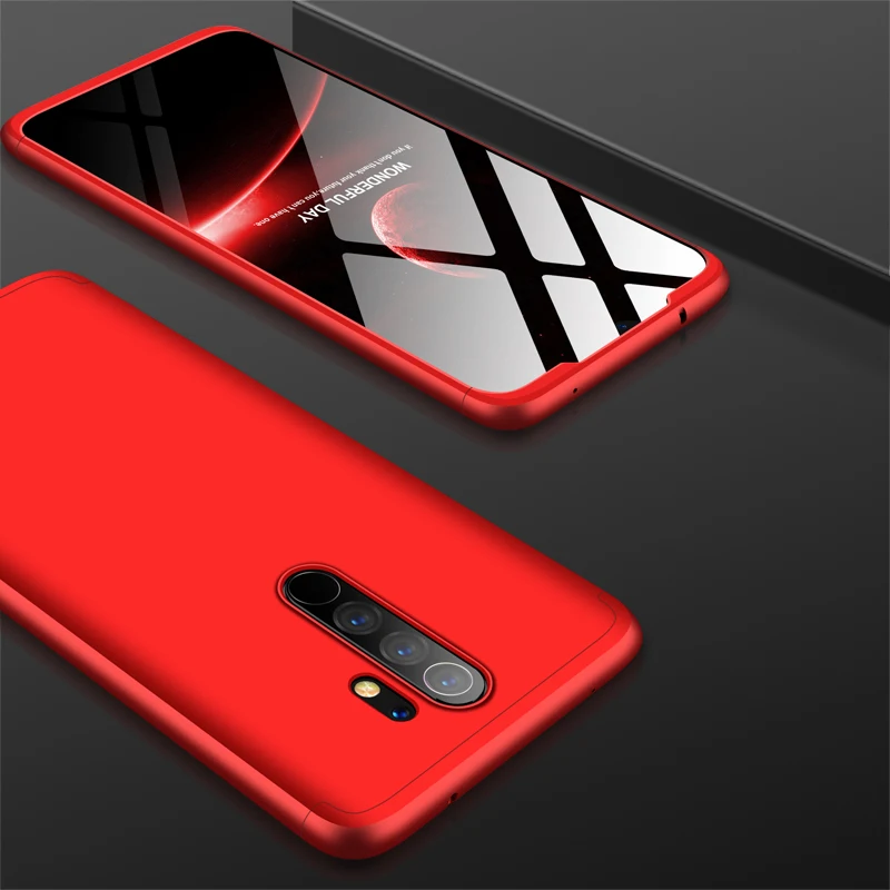 p Чехол для Redmi Note 8 Pro с защитой от ударов на 360 градусов 3 в 1, жесткая задняя крышка для Etui Xiaomi Redmi Note 8, чехол для телефона, бампер для мужчин - Цвет: p