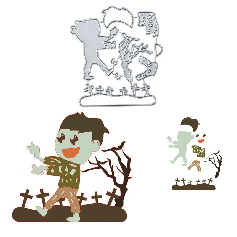 

YaMinSanNio Halloween Cross Dies Boy Metal Cutting Dies for Card Making For Scrapbooking Embossing DieCut Stencil Craft New 2019