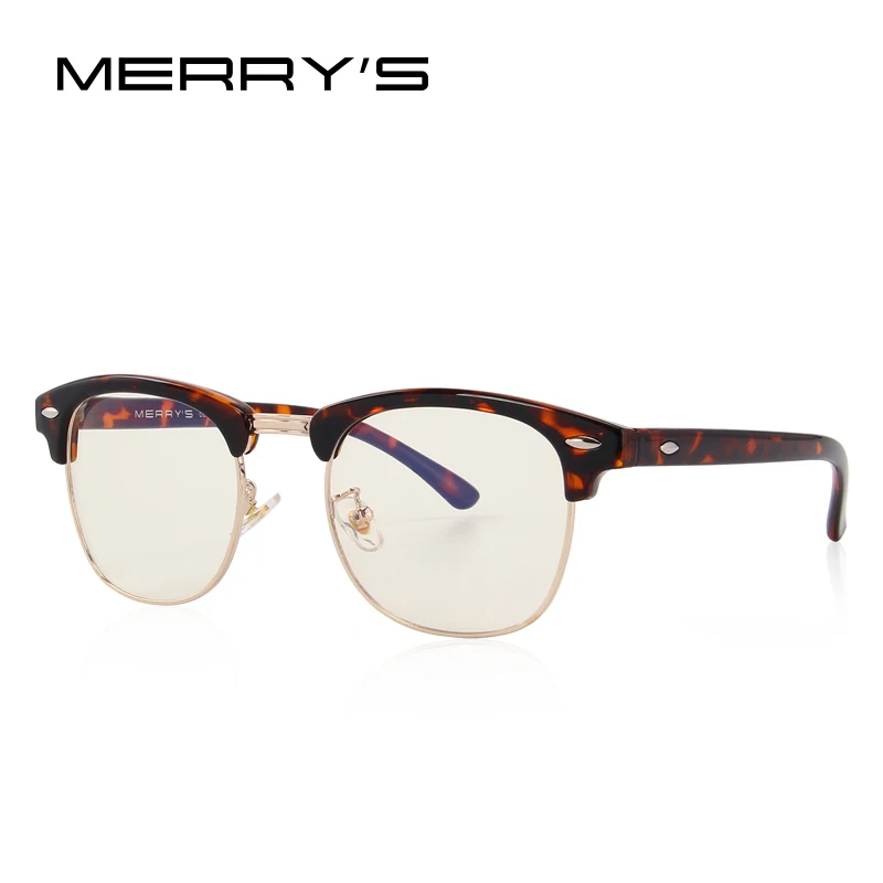 MERRYS анти-Синие лучи компьютерные очки для чтения UV400 радиационные устойчивые очки для компьютерных игр S2065 - Цвет оправы: C04 Leopard