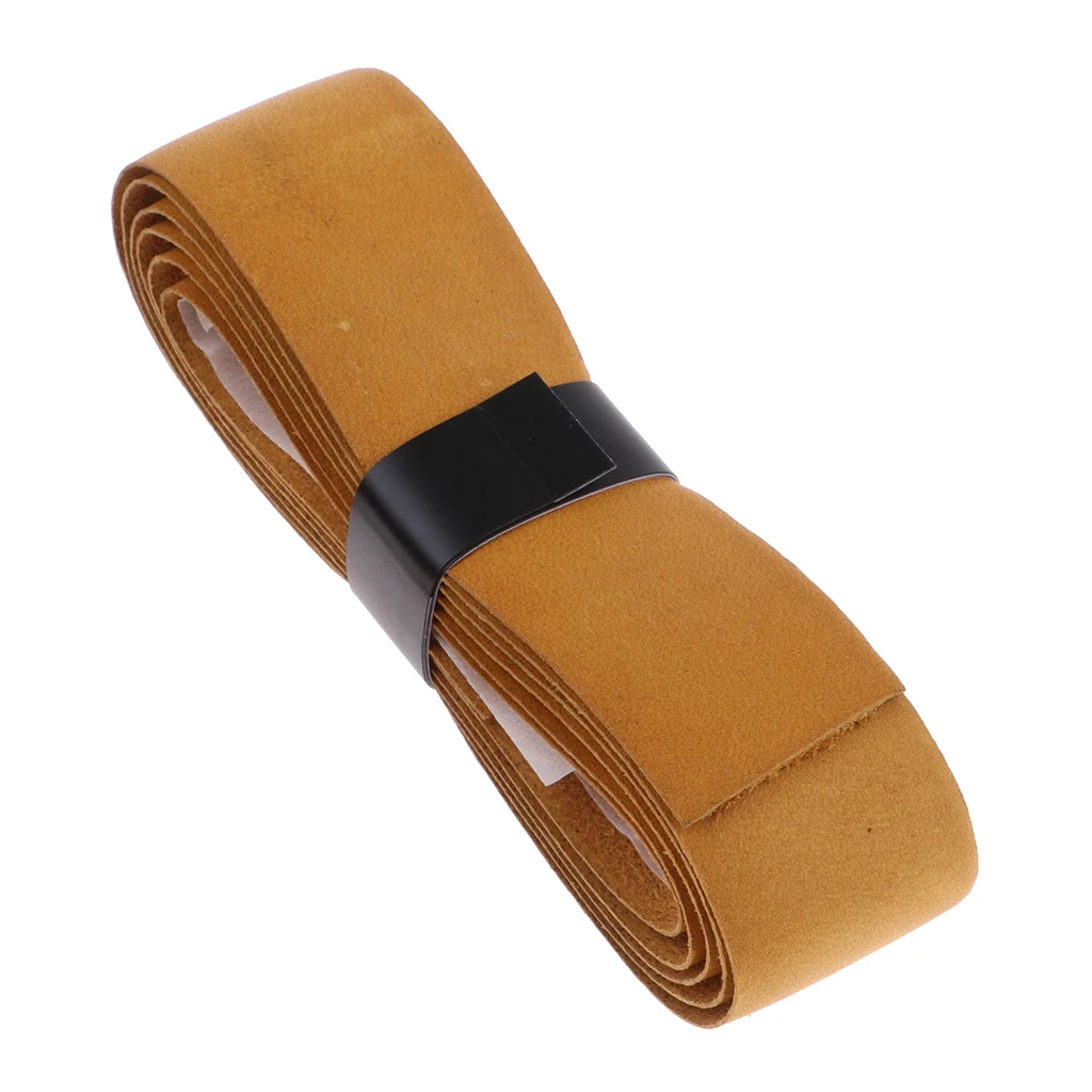 Tennis Racket Grips Anti-Slip Sweat Absorbing Wrap Tape Handle Cover (Brown)