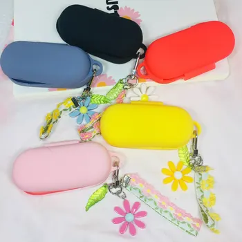 

fashion Lace Flower cases For Huawei freebuds Lite case Bluetooth Wireless Earphone case keyring Headset silicon Skin funda