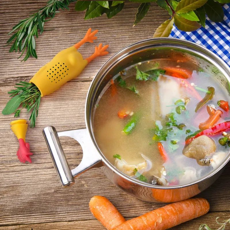 

Chicken Screams Chicken Pot Stew Soup Seasoning Pot Creative Kitchen Gadget Spice Box Seasoning Container