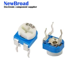 20 - Piece Variable Resistor Trimmer Potentiometer Set - Assorted Resistance Values - 100 Ohm