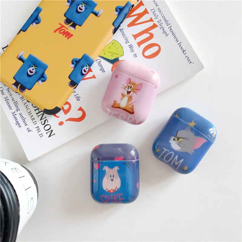 

Funny Cute Cat Hard Case For Apple Airpods Cover Cartoon Bluetooth Earphone Case For Air pods 1 2 Headset Funda For airpod Case