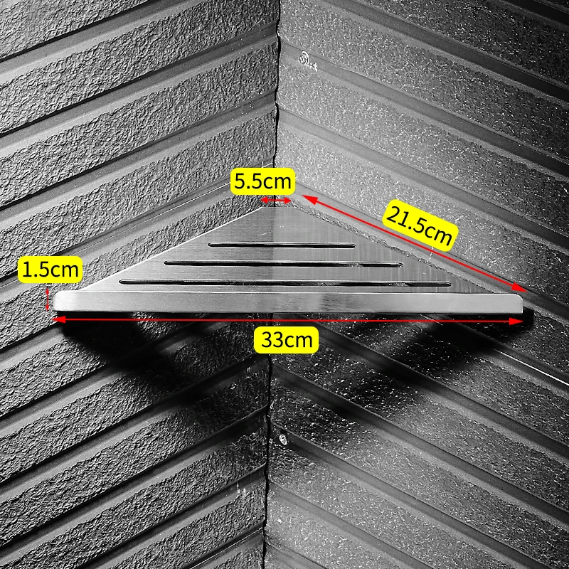 Полка для ванной угловая настенная подвесная стойка из нержавеющей стали полки для ванной комнаты держатель для хранения шампуня косметический Душ Caddy Rack черный