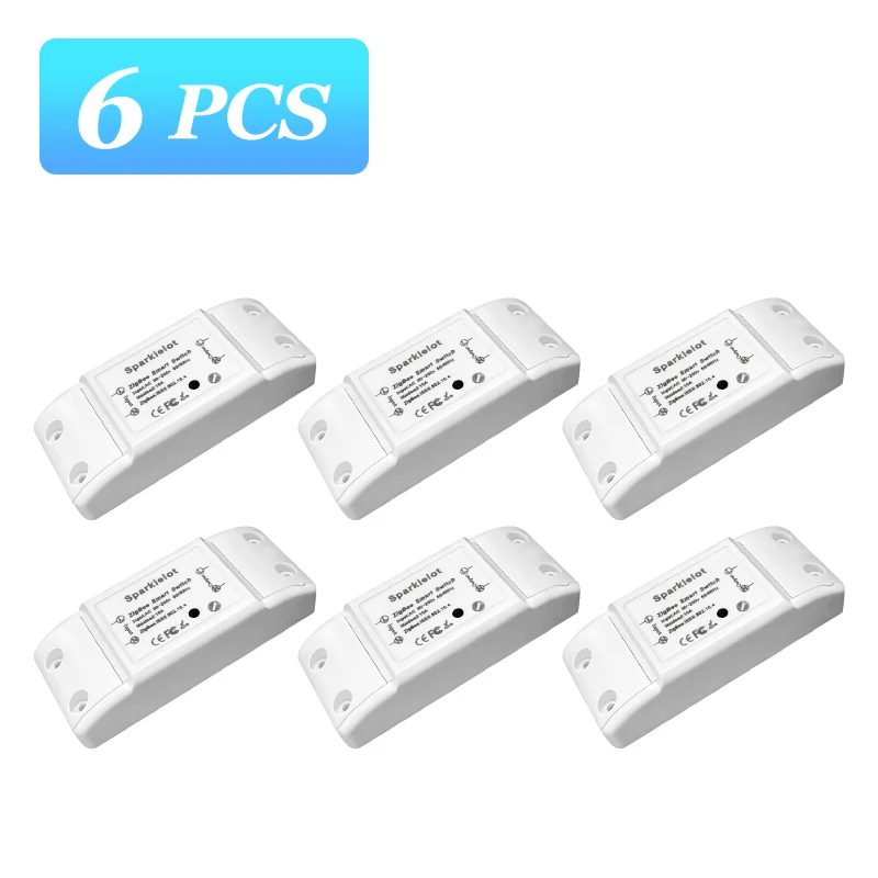 1-8PCS Tuya ZigBee Relay 10A Smart DIY Switch Smartlife APP Remote Control Smart Home Work with Alexa Google Home Hub Required 