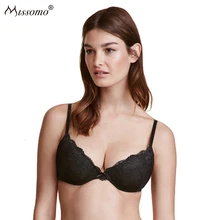 Missomo Pure Color Lace Sexy Gathered Comfortable Bra