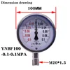 304 stainless steel vacuum pressure gauge positive and negative ynbf100-0.1-0.1mpa Corrosion and high temperature resistance ► Photo 2/4