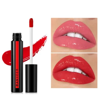 

New Glitter Jelly Non-stick Cup Waterproof No Faded Lip Gloss Moisturizing Lip Glaze Is Not Easy To Remove Makeup Matte TSLM1