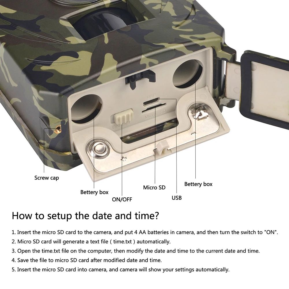 12MP 1080P Mini Trail Photo Trap Hunting Camera Hunting Game Camera Outdoor Wildlife Scouting Camera with PIR