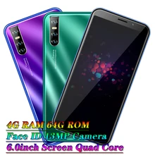 V30 pro 5mp + 13mp 6.0 polegada telefones celulares android versão global 3g 4g ram 64g rom smartphones face id desbloqueado celulares quad core