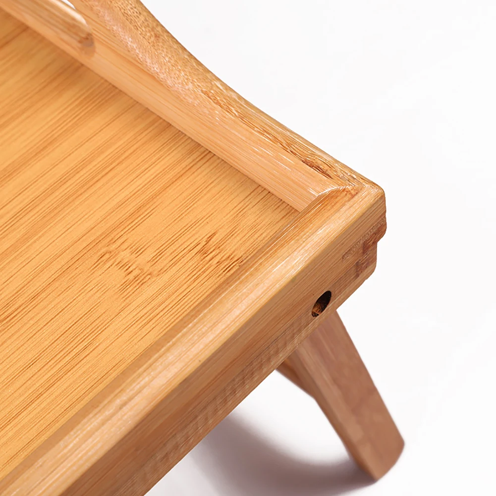 Деревянный сервировочный складной стол для ноутбука многоцелевой твердый портативный детский лоток для чтения кровать стол для завтрака домашнее рисование