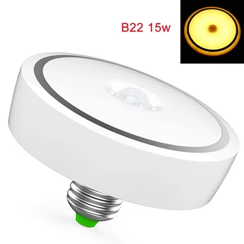 

Ceiling Lamp E27/E26/B22 Night Light Home Use 12W/15W Motion Sensor Switch Detector UV