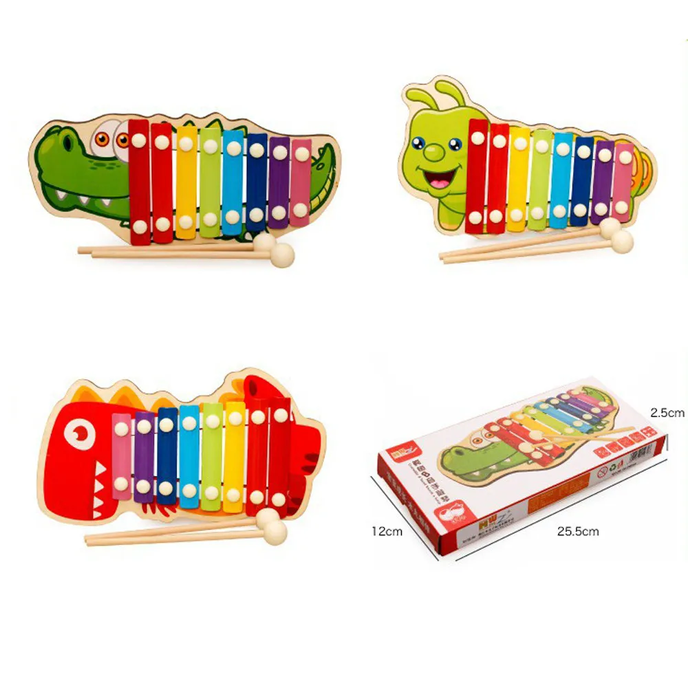 Восьмицветное пианино раннее образование игрушка для малышей музыкальный деревянный ксилофон музыкальный талант культивировать безопасные игрушки для детей speelgoed