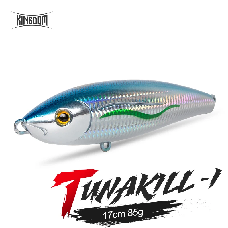 Kingdom TUNAKILL большой рыболовные приманки для моря 170 мм 85 г плавающий Карандаш