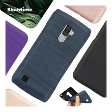 Wood grain PU Leather Phone Case For Blackview BV6