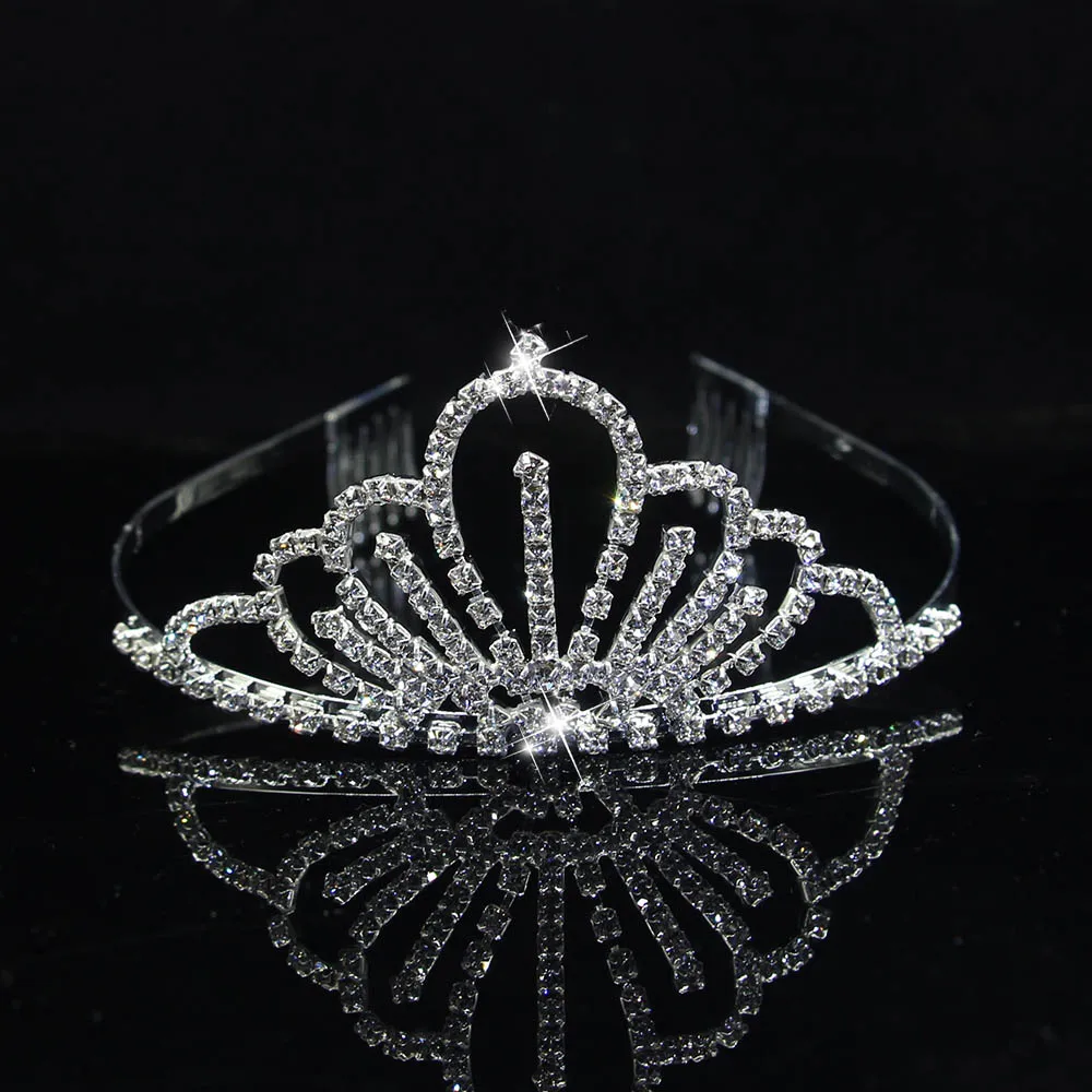 Carddoor Свадебная повязка в виде Короны Диадемы для волос-ювелирные изделия цветок серебряный кристалл свадьба-аксессуары для волос невесты Вечерние короны - Окраска металла: 6