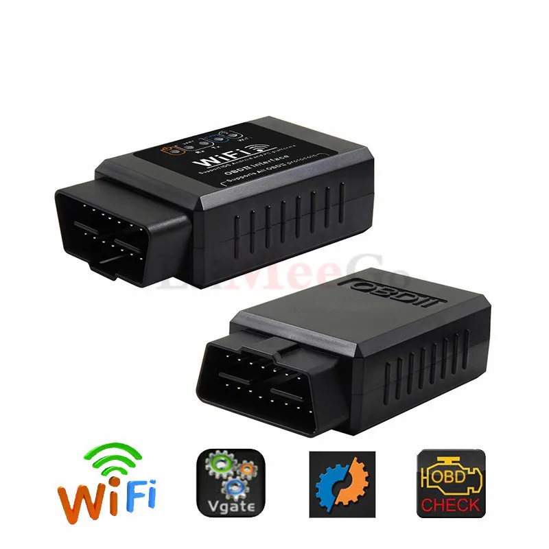 Супер Мини OBD2 ELM327 wifi 1,5 IOS ELM 327 Wi-Fi OBD 2 OBD II диагностический сканер Авто ELM327 V2.1 wifi OBD2 2,1 считыватель кодов