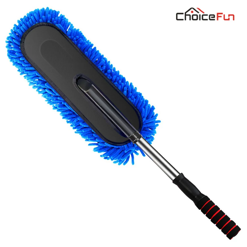 CHOICE FUN многофункциональная автомобильная Регулируемая телескопическая Съемная вытирающая мягкая Швабра из швабры Чистящая Щетка инструмент для мытья