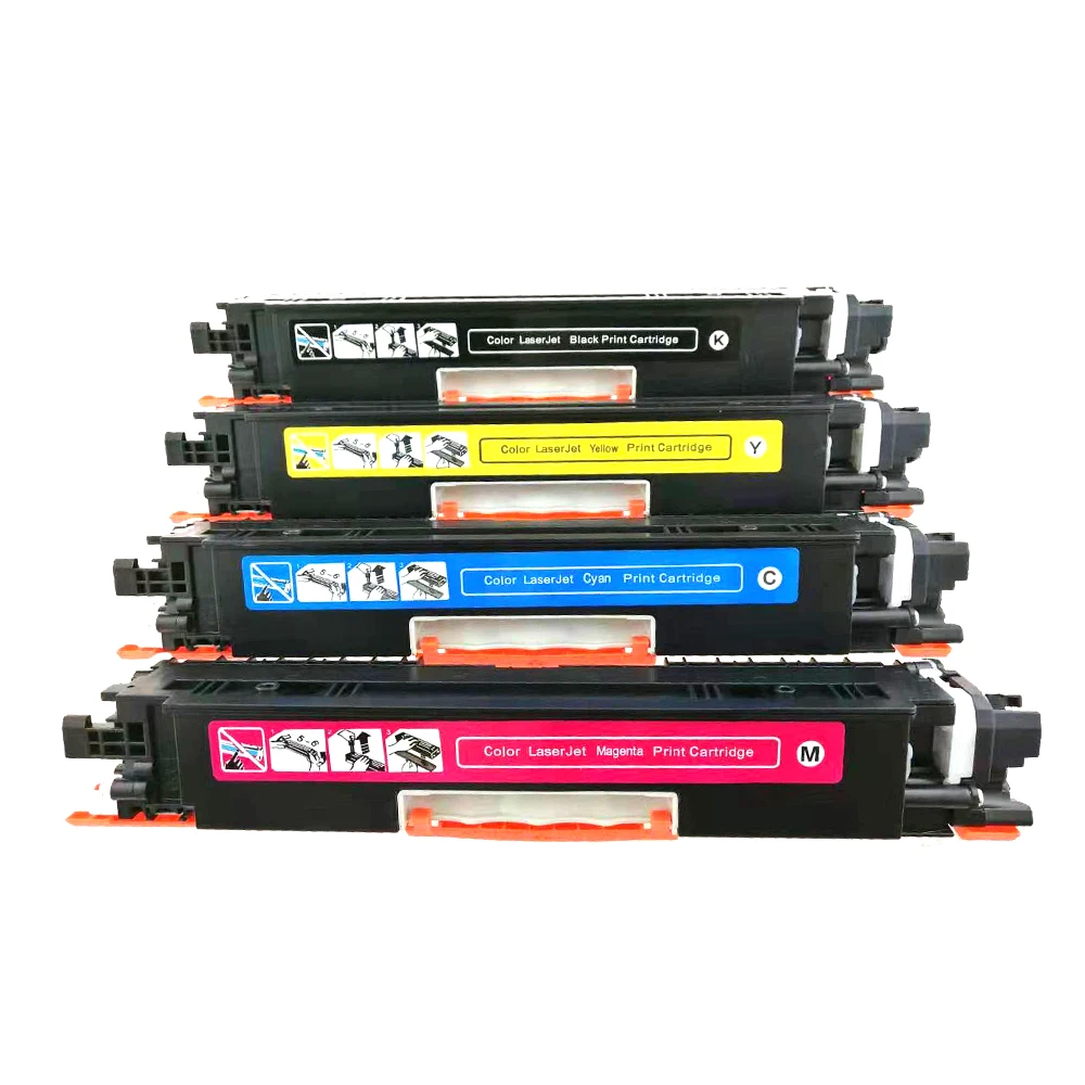 Совместимый цветной картридж CF350A CF351A CF352A CF353A 130A для принтера hp Color LaserJet Pro MFP M176n M176