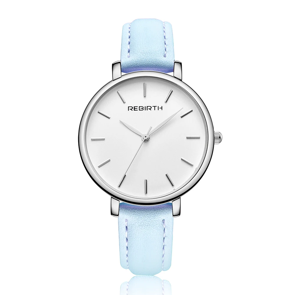ladies watch blue Fashion Watch Women Casual Leather Quartz Watch Dress Woman Round Wrist Watch Women Blue Band Watch Relogio Feminino Reloj Mujer - Цвет: ladies watch blue