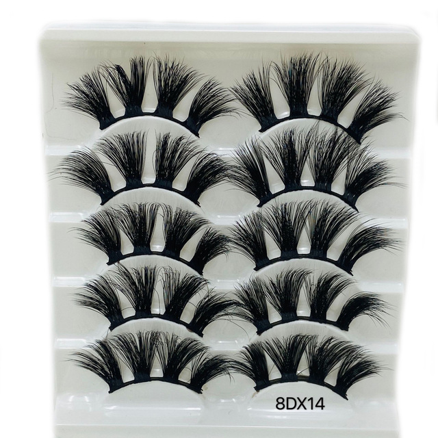 Pairs Thick 8D Faux Mink False Eyelashes Dramatic Wispies Fluffy Natural Long Handmade Eyelash Extension Lashes Makeup Tools