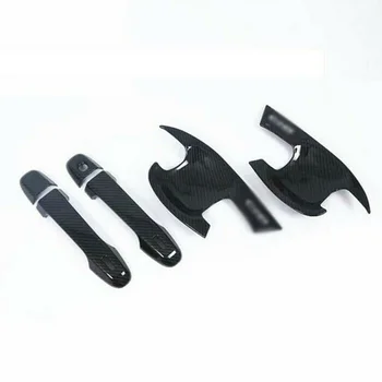 

4pcs Door Handle Trim Carbon Fiber Cover For Toyota CHR C-HR 2016-18 Set ABS 2 Pair