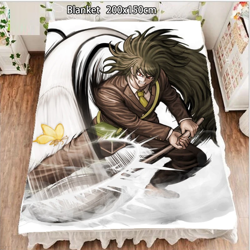 Anime Fleece Blanket And Bedspreads Danganronpa V3 Gokuhara Gonta