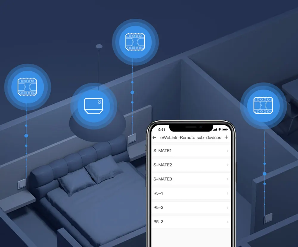 smart wall switch SONOFF MINI R3 16A Wifi Bluetooth Smart Switch with S-MATE Switch Mate No Neutral Wire Remote Control Work for Alexa Google home electric switch cap