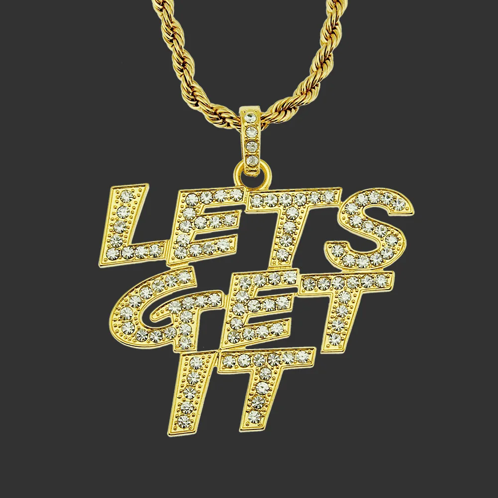 

Europe And America Hip Hop Cool Lettered Men Pendant Necklace Hiphop Hot Selling Popular Brand Accessories