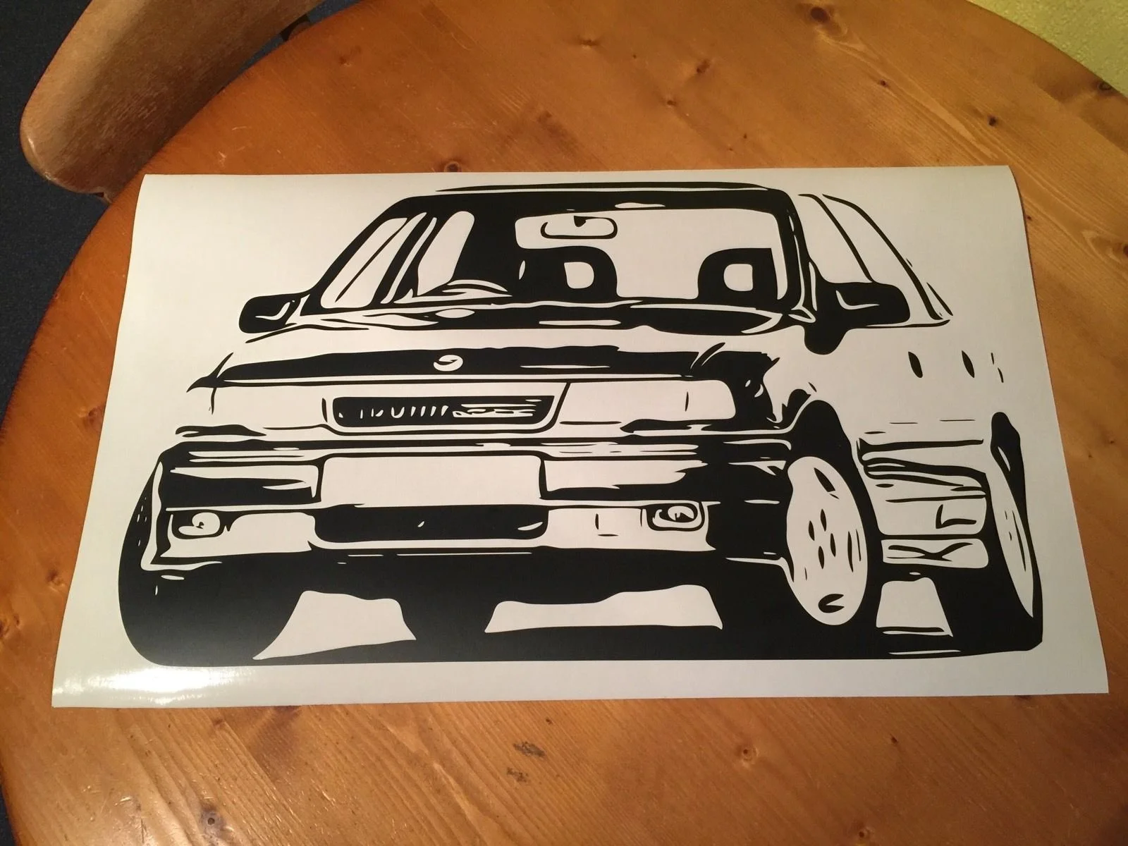 

For Vauxhall Cavalier GSI Opel Vectra Retro Wall Art Sticker Various Sizes