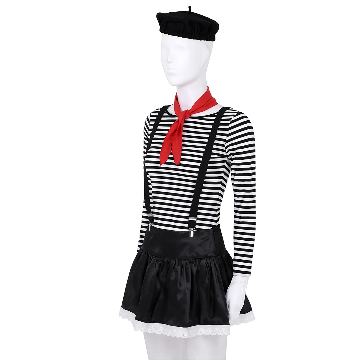Find A Good Store Ladies Mesmerizing Mime Costume French Artist Clown