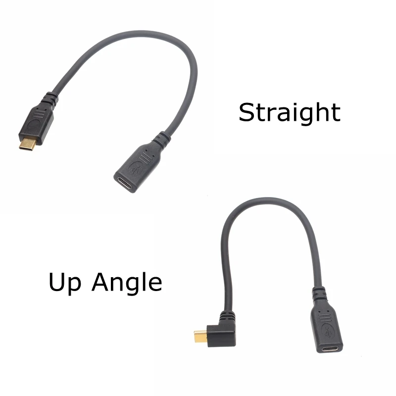 USB-кабель-удлинитель с позолоченным покрытием 3 А 90 градусов 25 см 2 0 м | Электроника