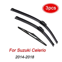 Wiper Front Wiper Blades For Suzuki Celerio 2014-2018 Windshield Windscreen Window Brushes21"+14"+12" 1