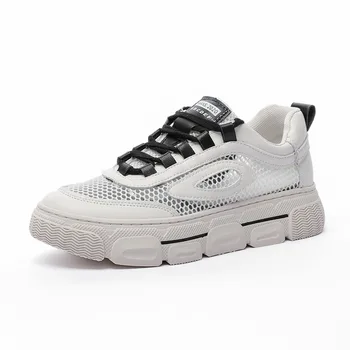 

Mesh sports shoes women 2020 new summer board shoes white shoes large size 43 mesh breathable casual shoes walking shoes women